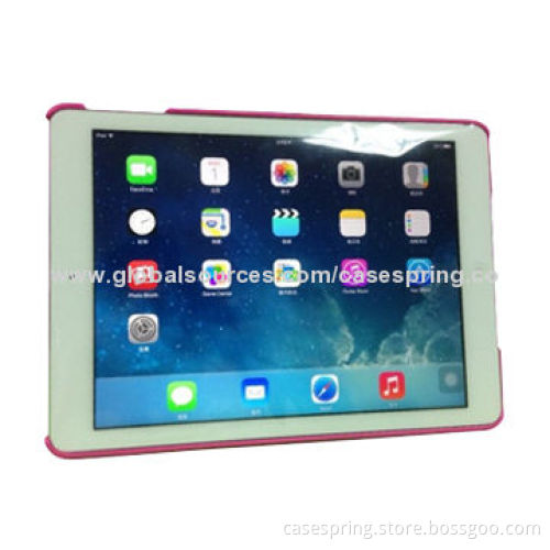 Leather case for ipad, 360 degree rotating hand side shell